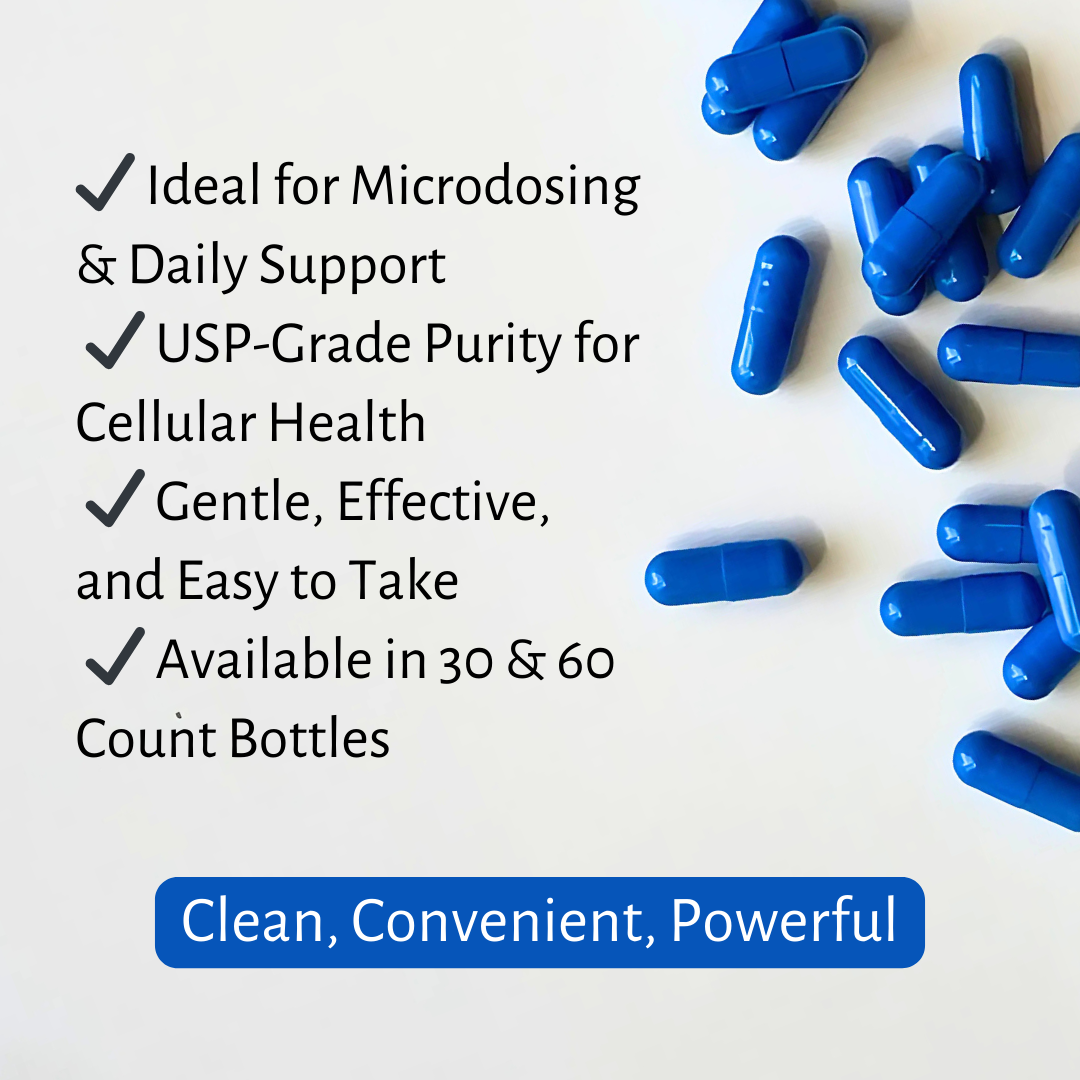 Methylene Blue Capsules – USP Grade | Choose Your Strength