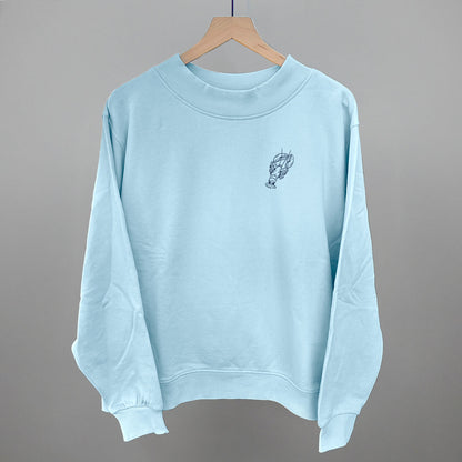 Lobster Doodle (Navy Blue) (Left Chest)