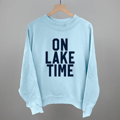 On Lake Time Block Letters