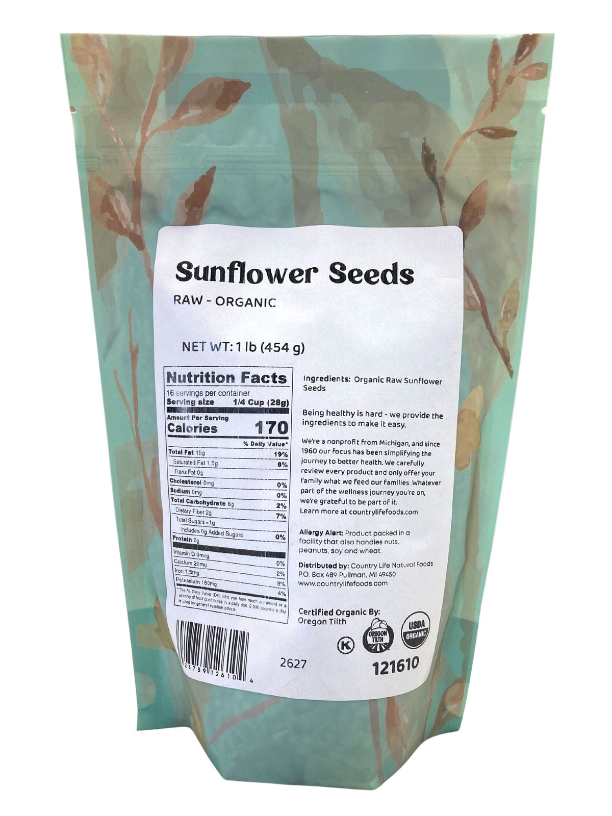Sunflower Seeds, Raw, Organic