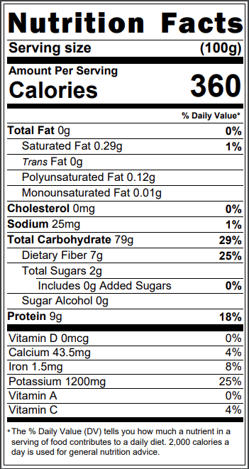 Potato Flakes, Organic