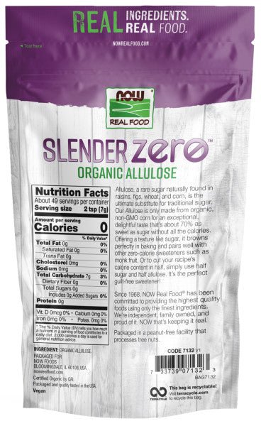 Allulose Sweetener, Organic, Slender Zero