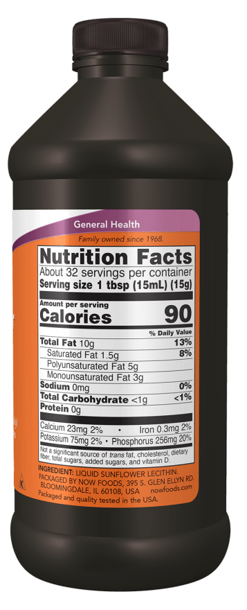 Sunflower Lecithin, Non-GMO, Liquid