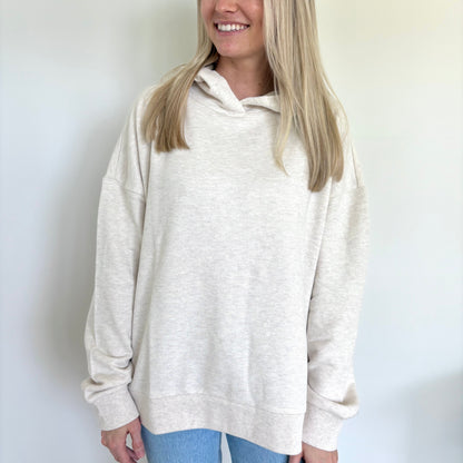 Heather Almond Terry Hoodie