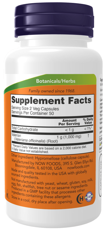 Valerian Root 500mg