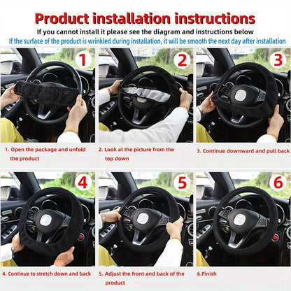 Breathable Comfortable Non-slip Mesh Steering Wheel Cover