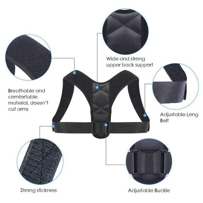 Adjustable Posture Clavicle Support Corrector Back Shoulders Brace