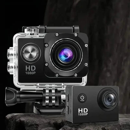 Ultra HD 1080P Action Camera – 140° Wide Angle, Fisheye Lens, LCD Display