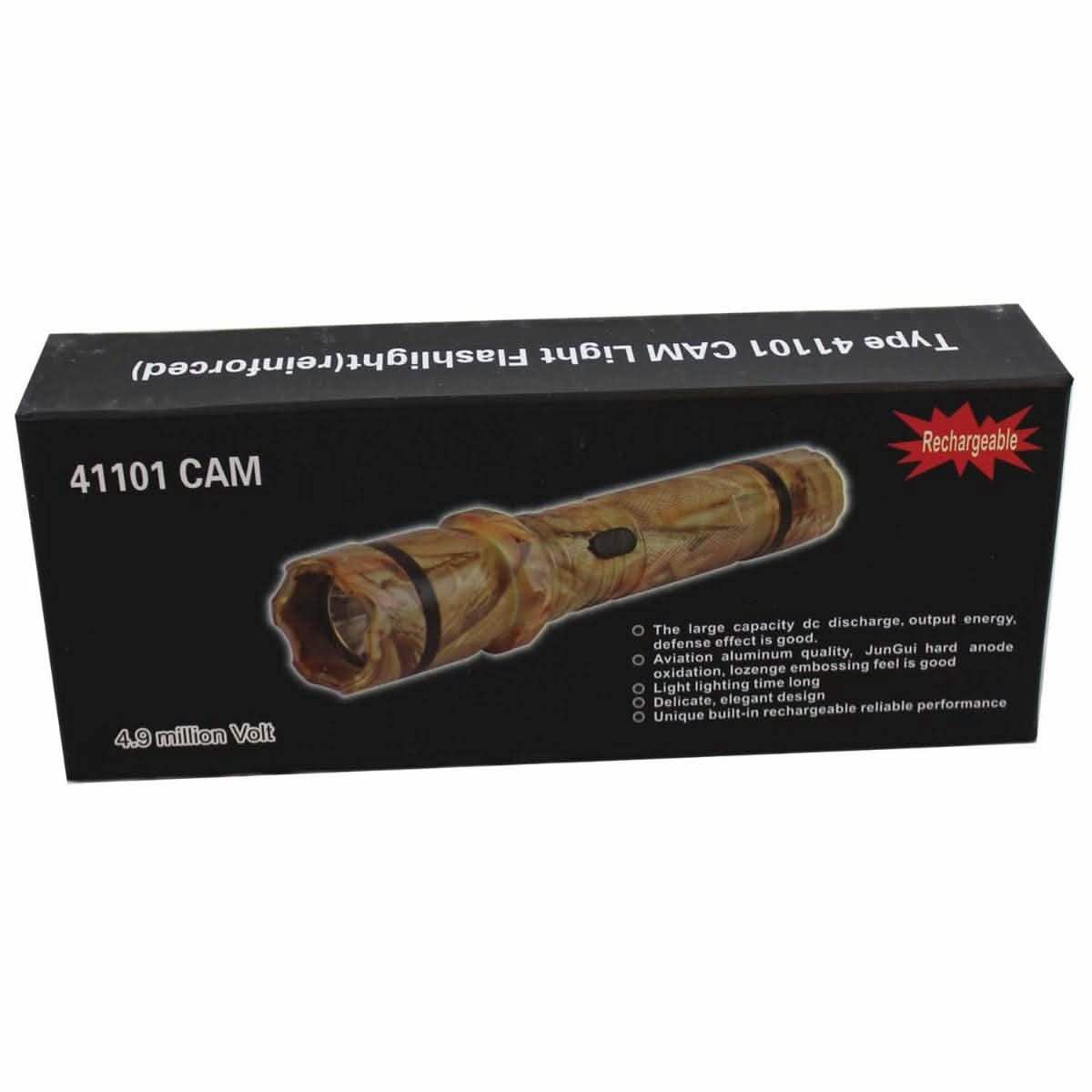 All Metal Stun Gun 4.9m Volt with LED Flashlight