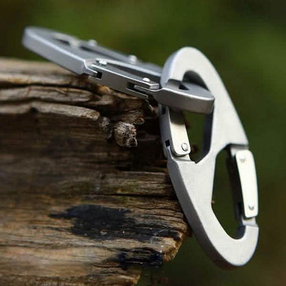 Aluminum Alloy Key Chain Ring Hook Holder Outdoor Calabash Keychain Camping