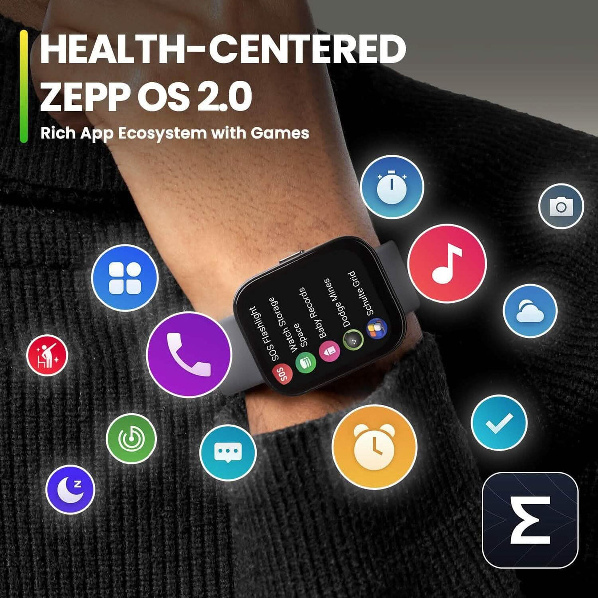 Amazfit Bip 5 Smart Watch with Ultra Large Screen, Bluetooth Calling and Alexa Built-in  (Refurbished)