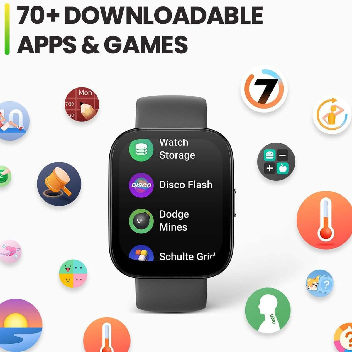 Amazfit Bip 5 Smart Watch with Ultra Large Screen, Bluetooth Calling and Alexa Built-in  (Refurbished)
