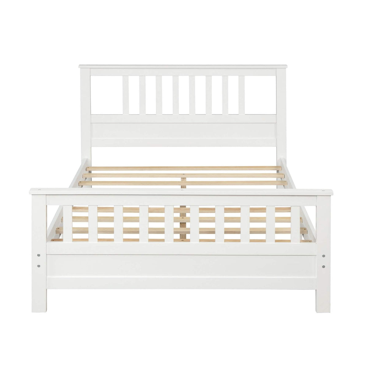 Anysun Full Size Bed Frame Solid Wood Platform Bed with Headboard for Kid's
