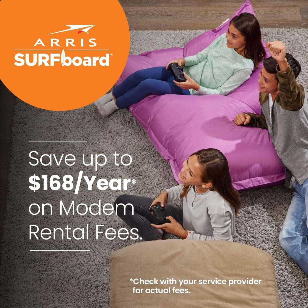 ARRIS SURFboard SBG8300 DOCSIS 3.1 Gigabit Cable Modem & AC2350 Wi-Fi Router (Refurbished)
