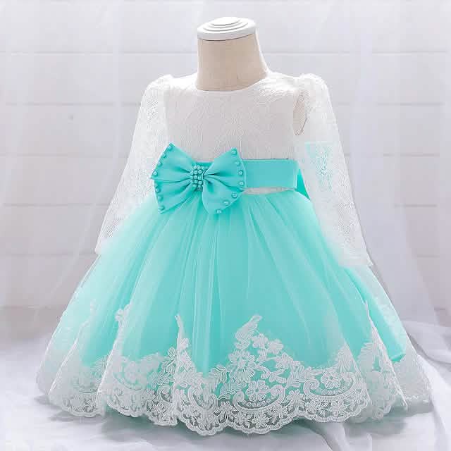 Baby Girls' Basic Christening Floral Dress