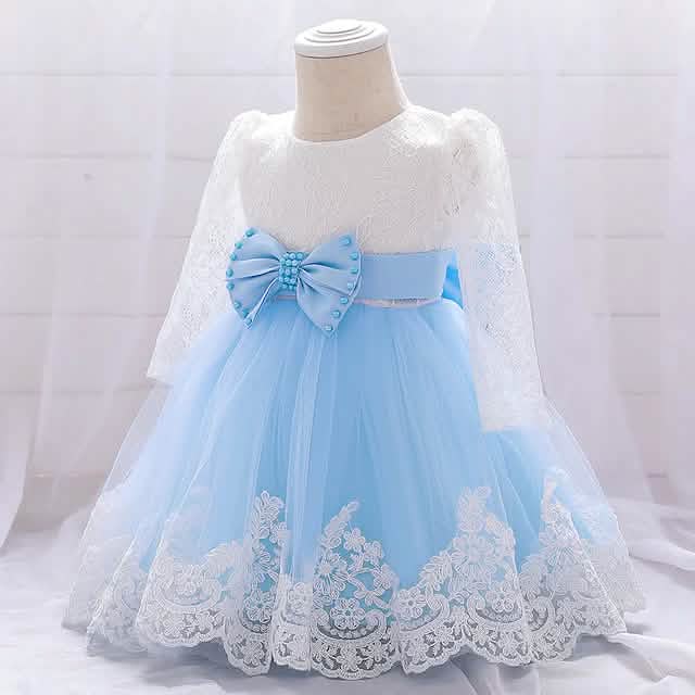 Baby Girls' Basic Christening Floral Dress