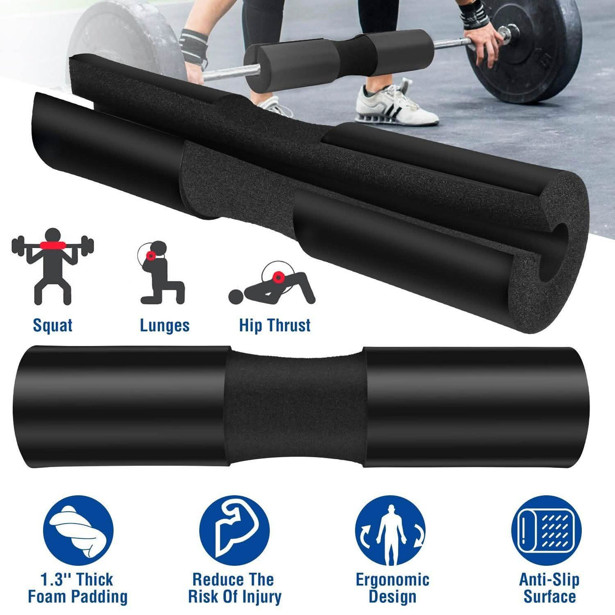 Barbell Pad Support Squat Bar Foam Cover