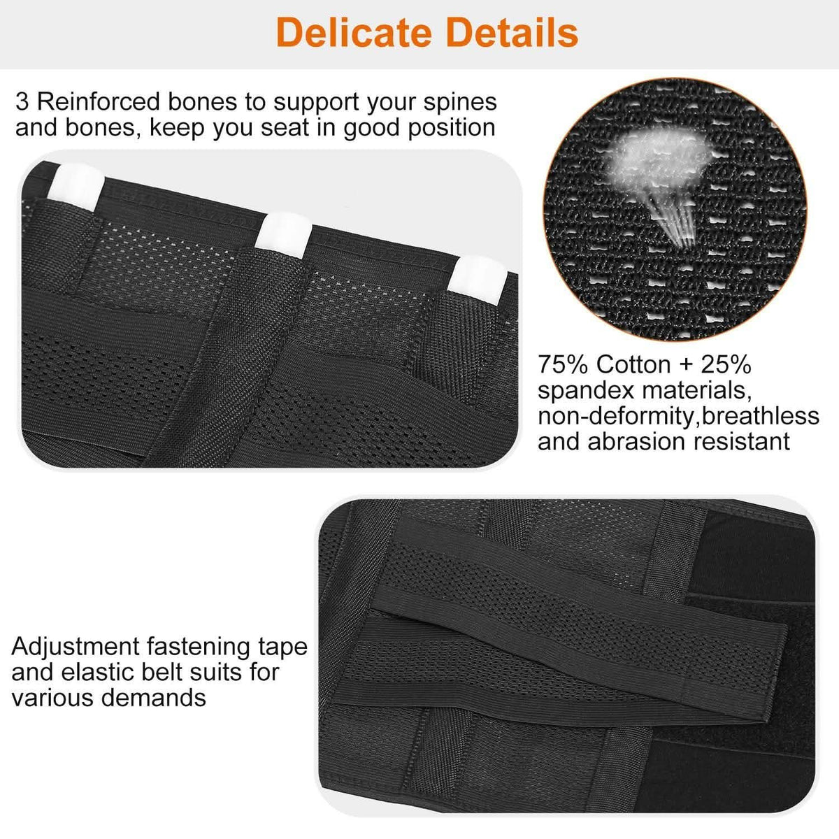 Belt Lower Back Brace Pain Relief Waist Wrap Band
