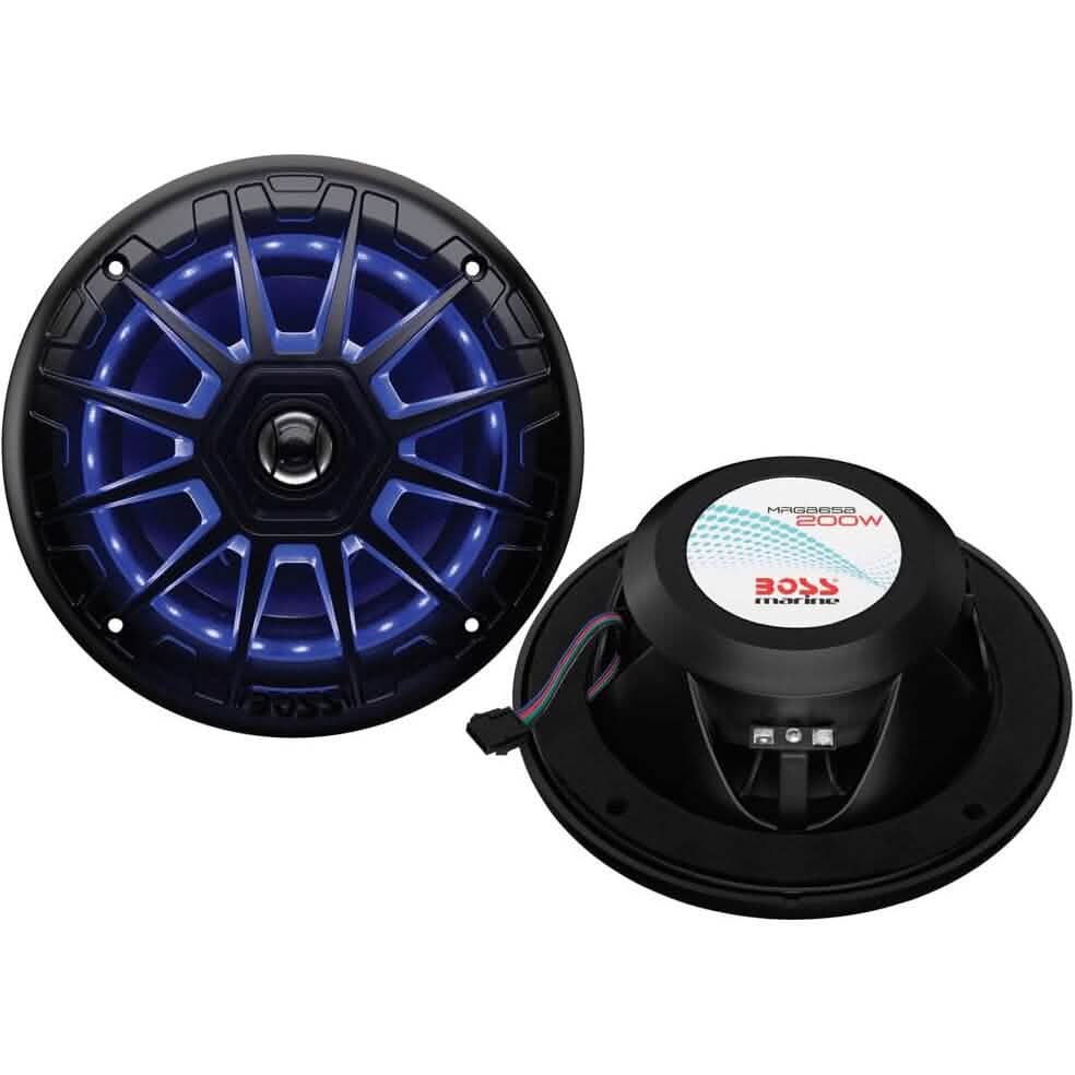 BOSS Audio Systems MRGB65B 6.5 Inch Marine Speakers  (Refurbished)