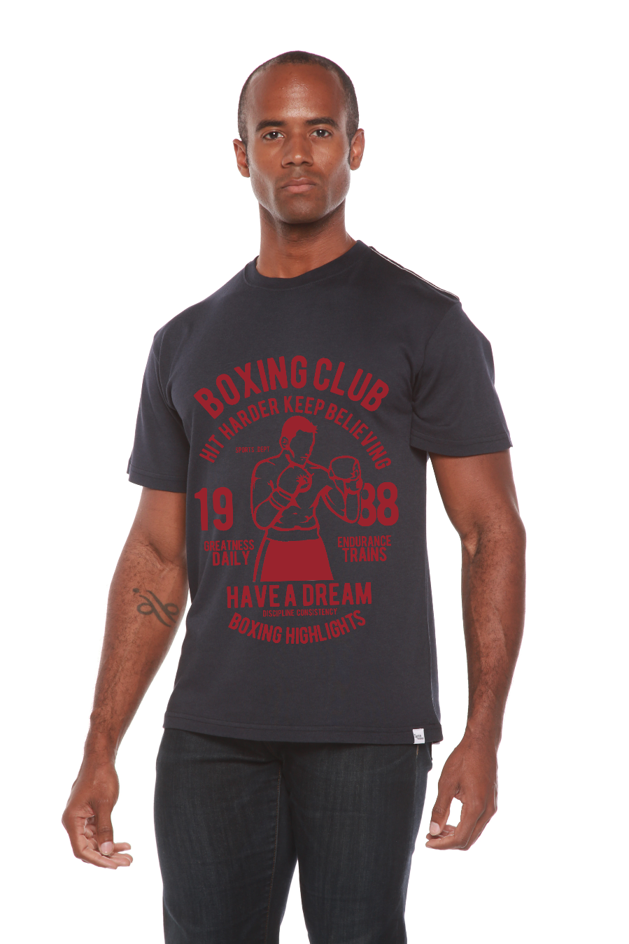 Boxing Club Men's Bamboo Viscose/Organic Cotton Short Sleeve Graphic T-Shirt