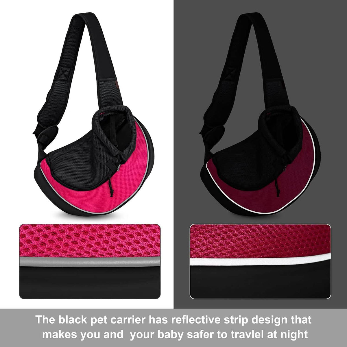 Breathable Mesh Travel Safe Sling Bag Carrier for Pets