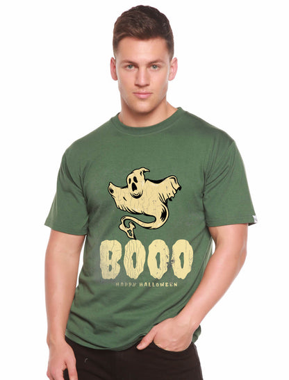 Happy Halloween Graphic Men's Bamboo Viscose/Organic Cotton Short Sleeve T-Shirt