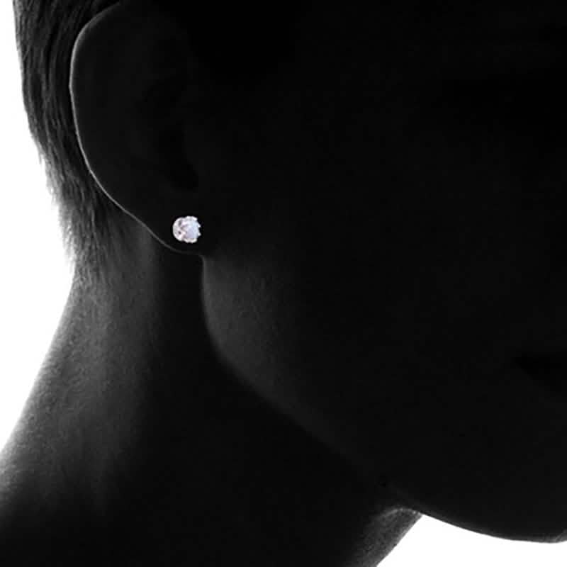 2.00 CTW Genuine Opal Crown Stud Earrings