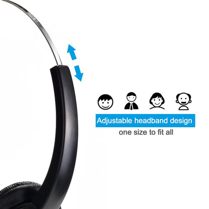 Call Center Dialpad Headset Telephone with Tone Dial Key Pad and Redial