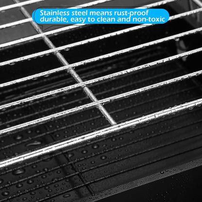 Camping Grill Barbecue Tool Folding & Lightweight Steel Mesh Portable