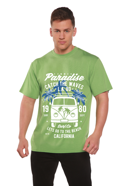 Catch The Waves Men's Bamboo Viscose/Organic Cotton Short Sleeve Graphic T-Shirt