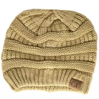 Cheveux Corp. Women's Solid Classic CC Beanie