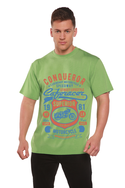 Conqueror Speedway Men's Bamboo Viscose/Organic Cotton Short Sleeve Graphic T-Shirt