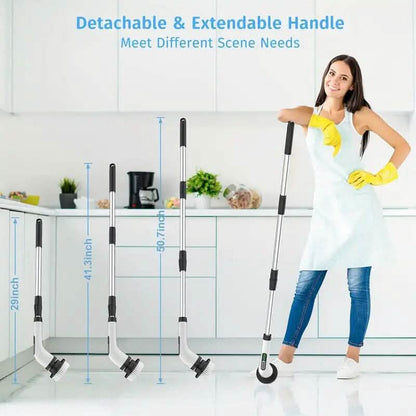 Cordless Electric Dual Adjustable Speed Spin Scrubber