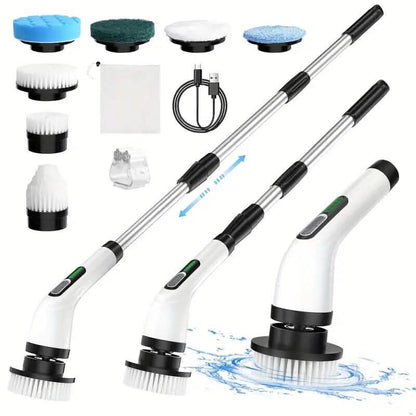 Cordless Electric Dual Adjustable Speed Spin Scrubber