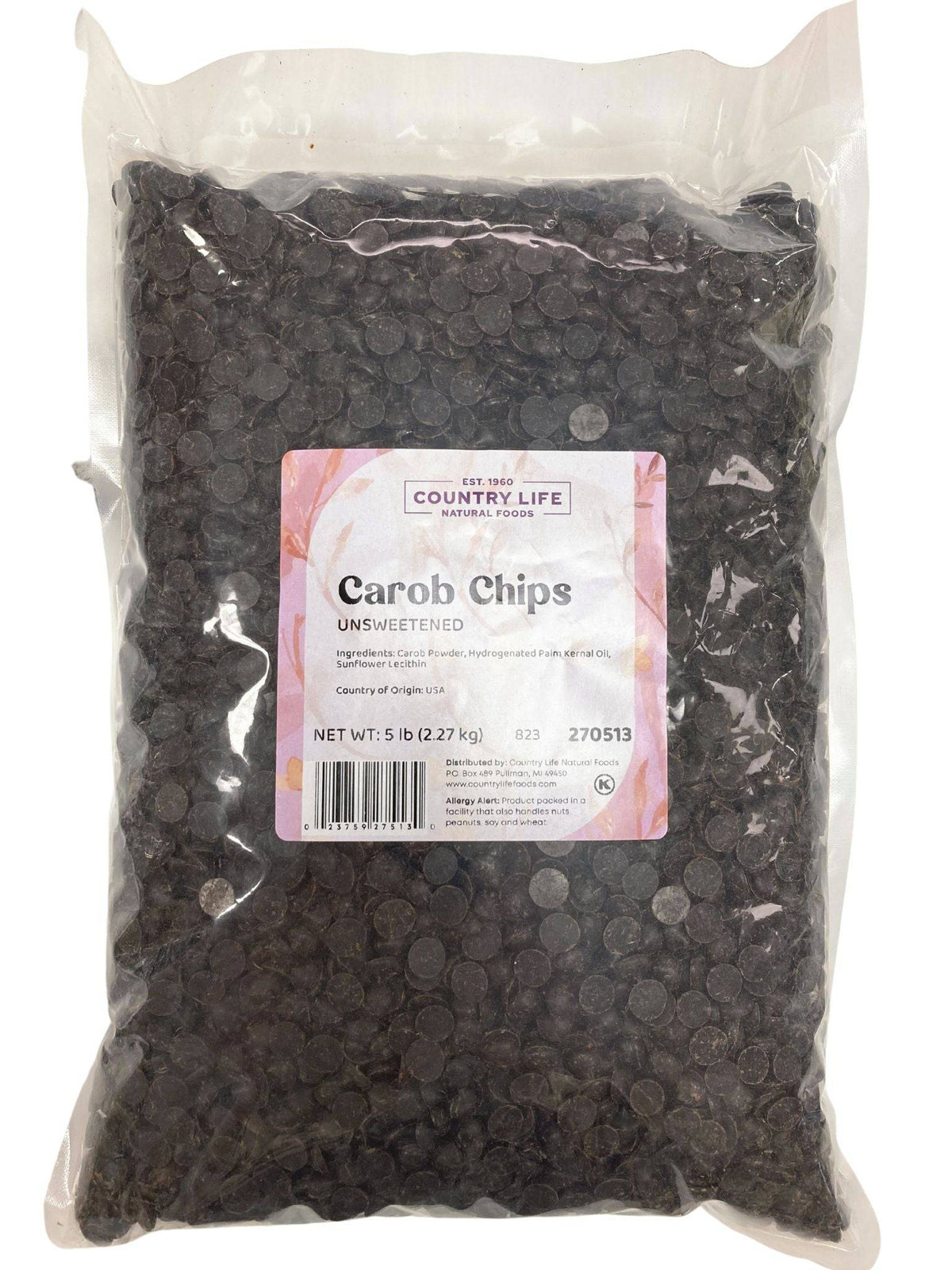 Carob Chips, Unsweetened