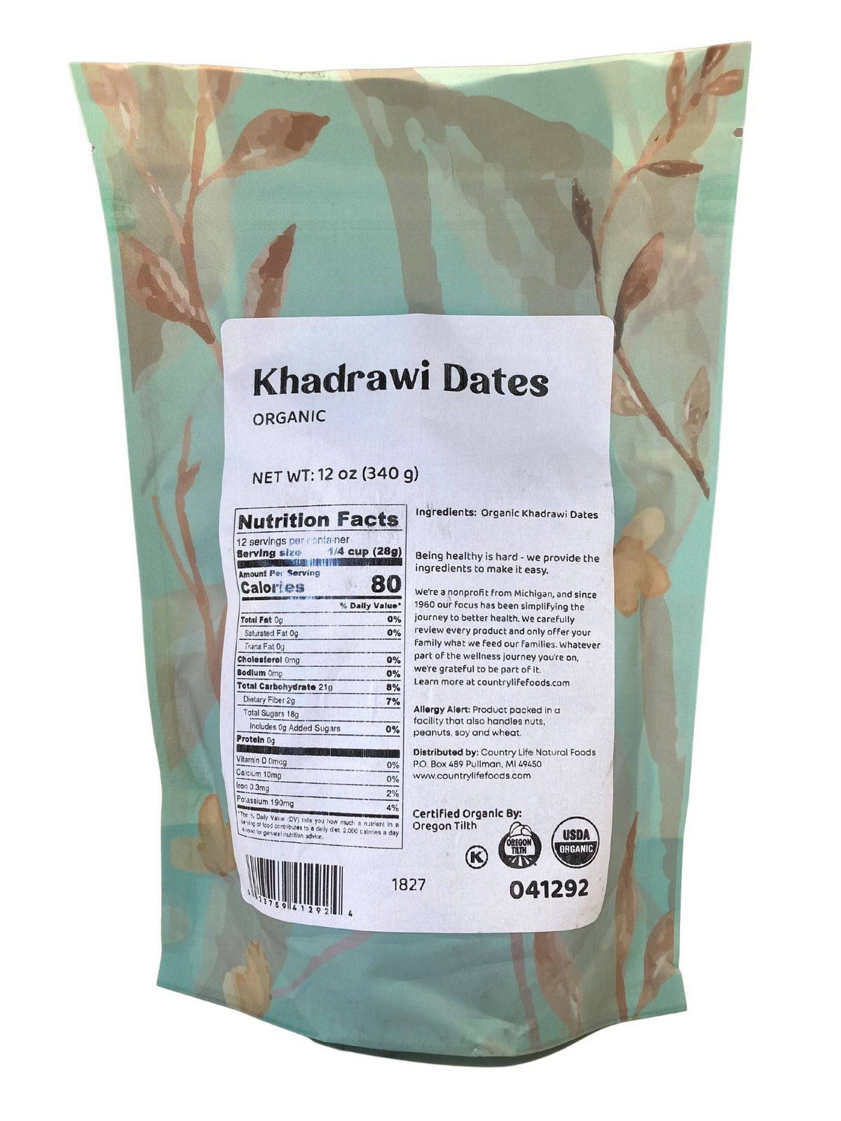 Dates, Khadrawi, Whole, Organic