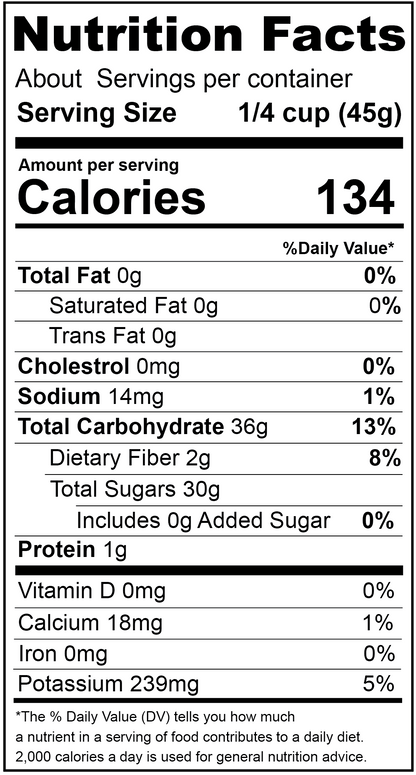 Fruit Medley, Natural