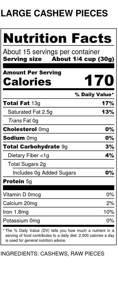 Cashews, Large Pieces
