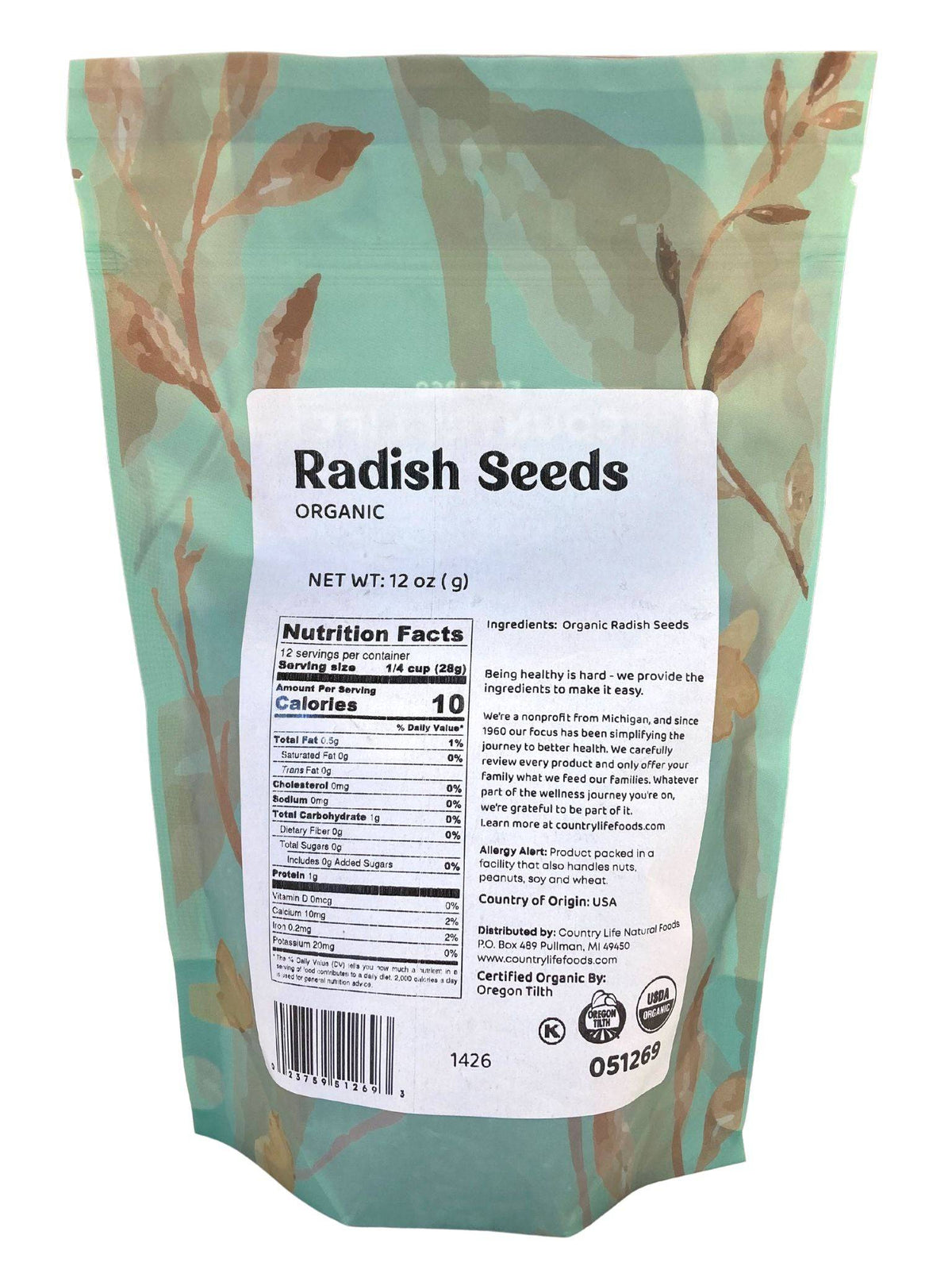 Radish Seeds, Organic