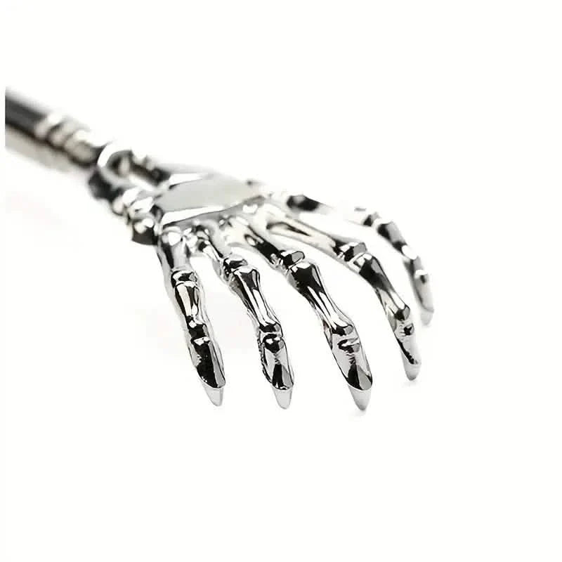 Retractable Back Itching Device – Stainless Steel Claw Massager for Relaxing the Back