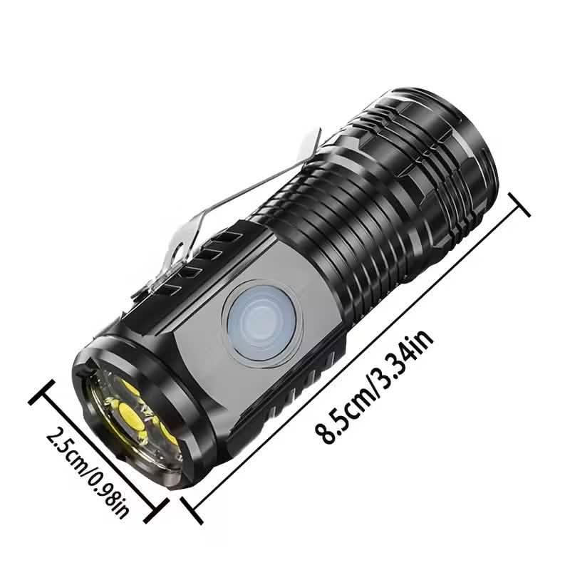 2-Pack: USB Rechargeable Mini LED Tactical Flashlight
