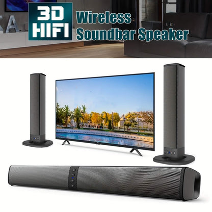 Wireless Soundbar for TV – 2-in-1 Detachable Bluetooth Speaker