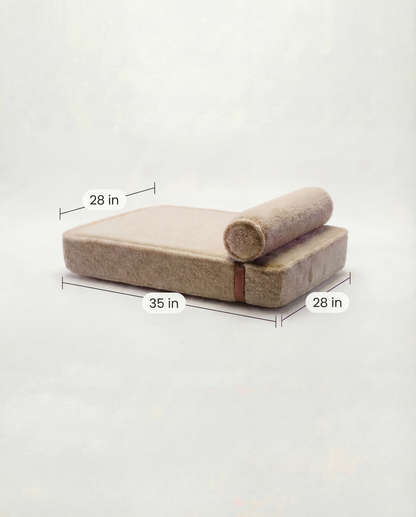 The Modern Day Bed — Boucle Lounge Dog Bed | High-Density Foam, Waterproof Lined, Washable