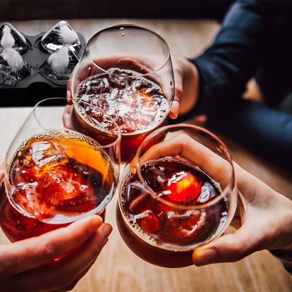 Diamond Flexible Silicone Ice Cube Mold Tray