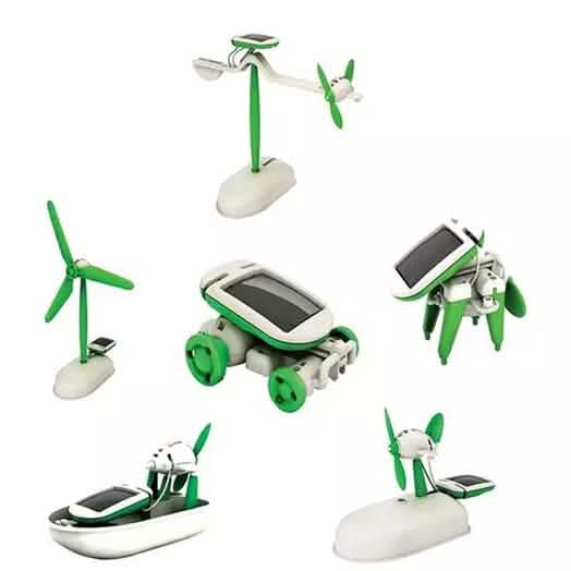 DIY 6-in-1 Educational Solar Robot Vehicles
