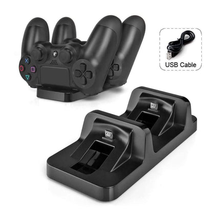 Dual USB Charging Dock Charger Station Cradle For PS4 Wireless Game Controller