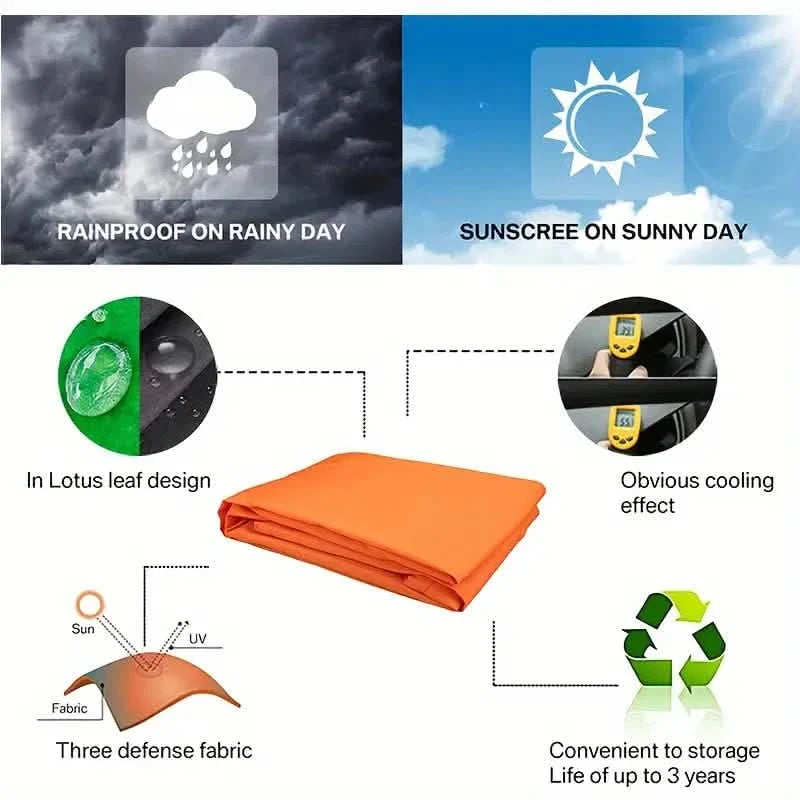 Durable Outdoor Sun Shade Sail for Terrace, Yard, Deck, and Garden - Waterproof and UV Resistant Triangle Canopy