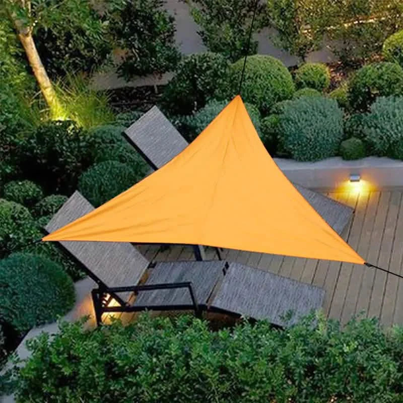 Durable Outdoor Sun Shade Sail for Terrace, Yard, Deck, and Garden - Waterproof and UV Resistant Triangle Canopy