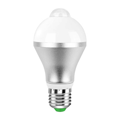 E27 Motion Sensor Light Bulb 1000LM 6500K Dust to Dawn Automatic