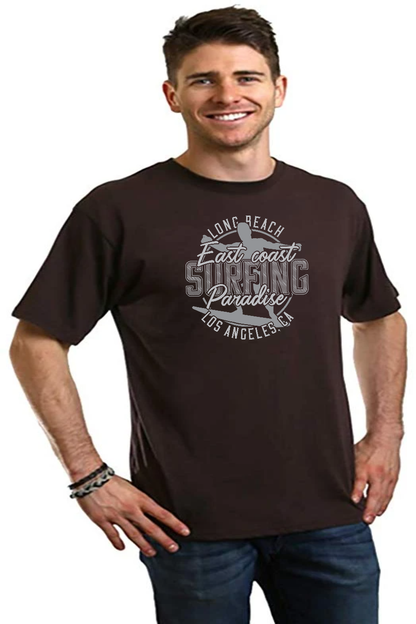 East Coast Paradise Men's Bamboo Viscose/Organic Cotton Short Sleeve Graphic T-Shirt